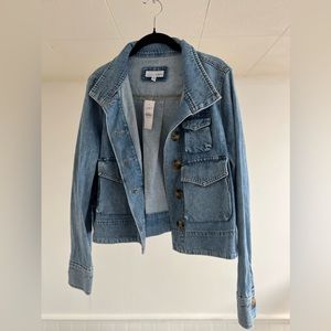 LOFT Medium Utility Jacket Light wash NWT